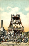 Group of miners at change of shift, No.2 shaft, Waihi, Gold Mining Co